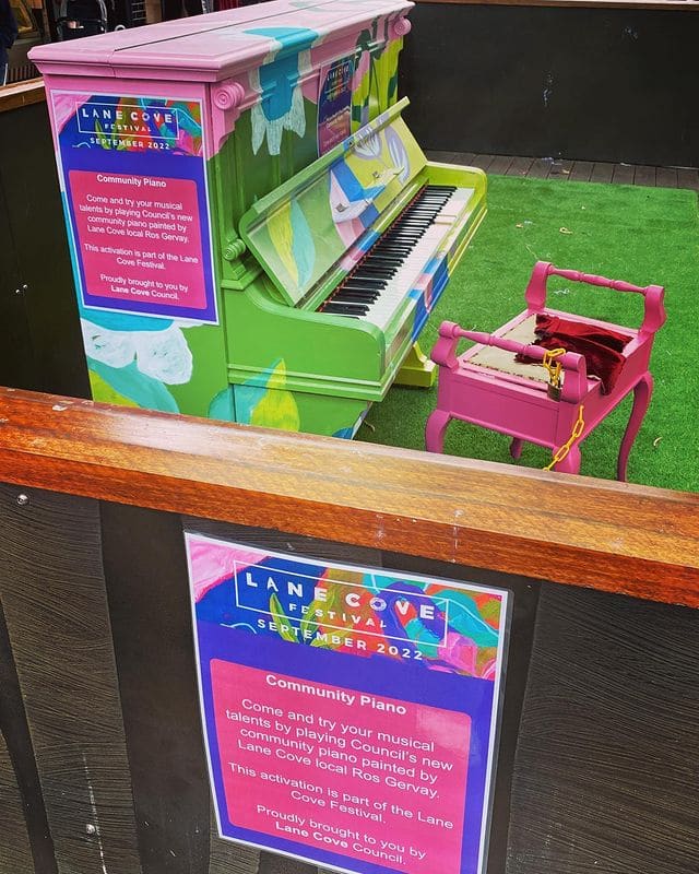 Public piano in Sydney, New South Wales, Australia