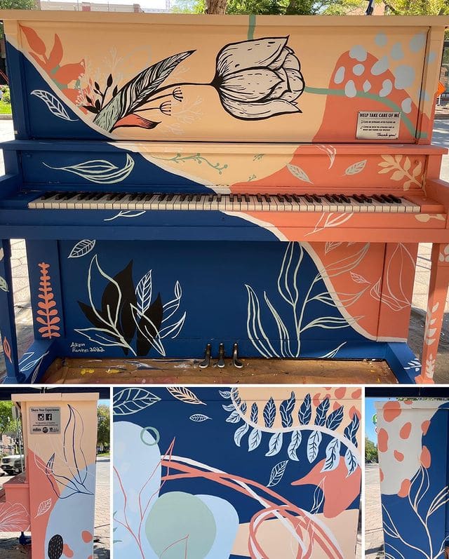 Public piano in Fort Collins, Colorado, United States
