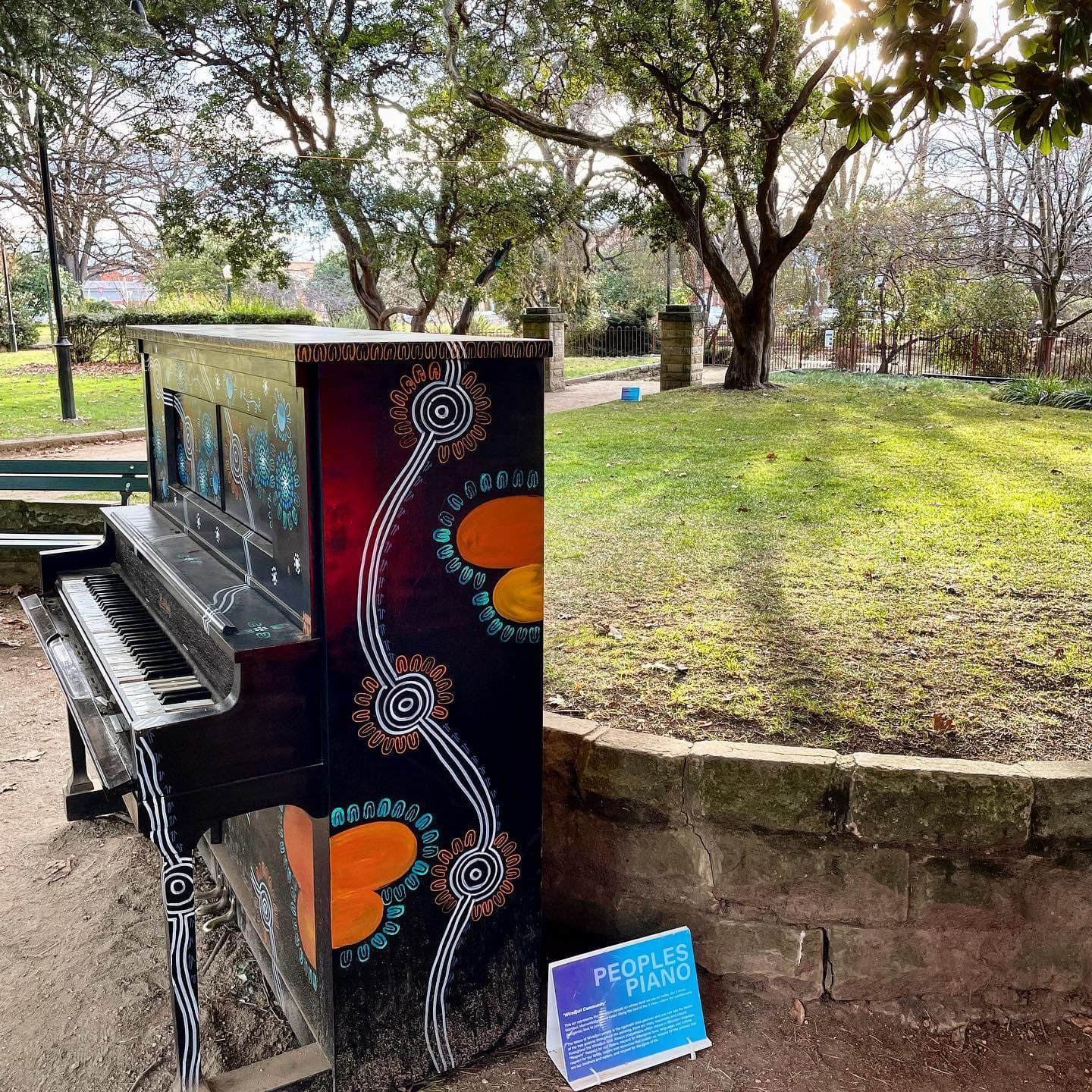 Public piano in Cootamundra-Gundagai Regional Council, New South Wales, Australia