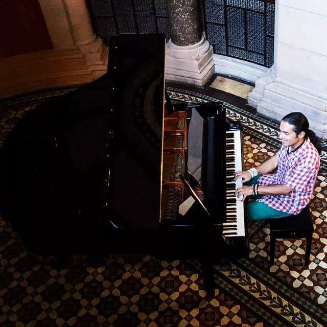 Public piano in London, England, United Kingdom