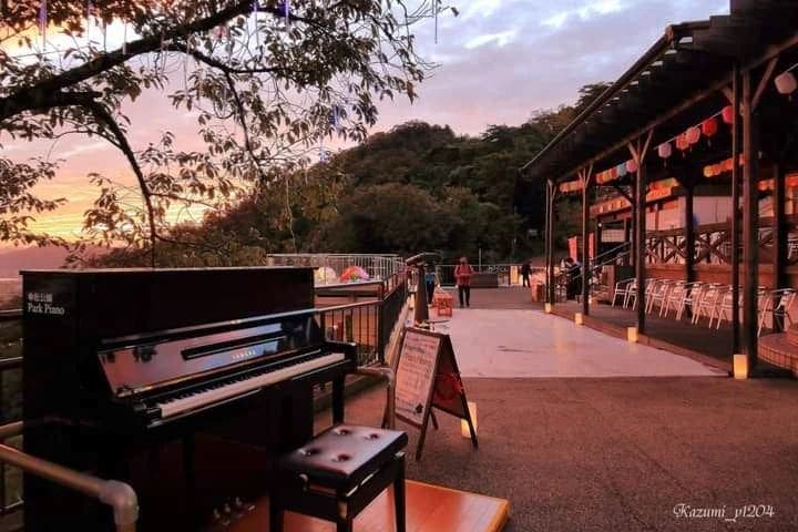 Public piano in Miyazu, Japan