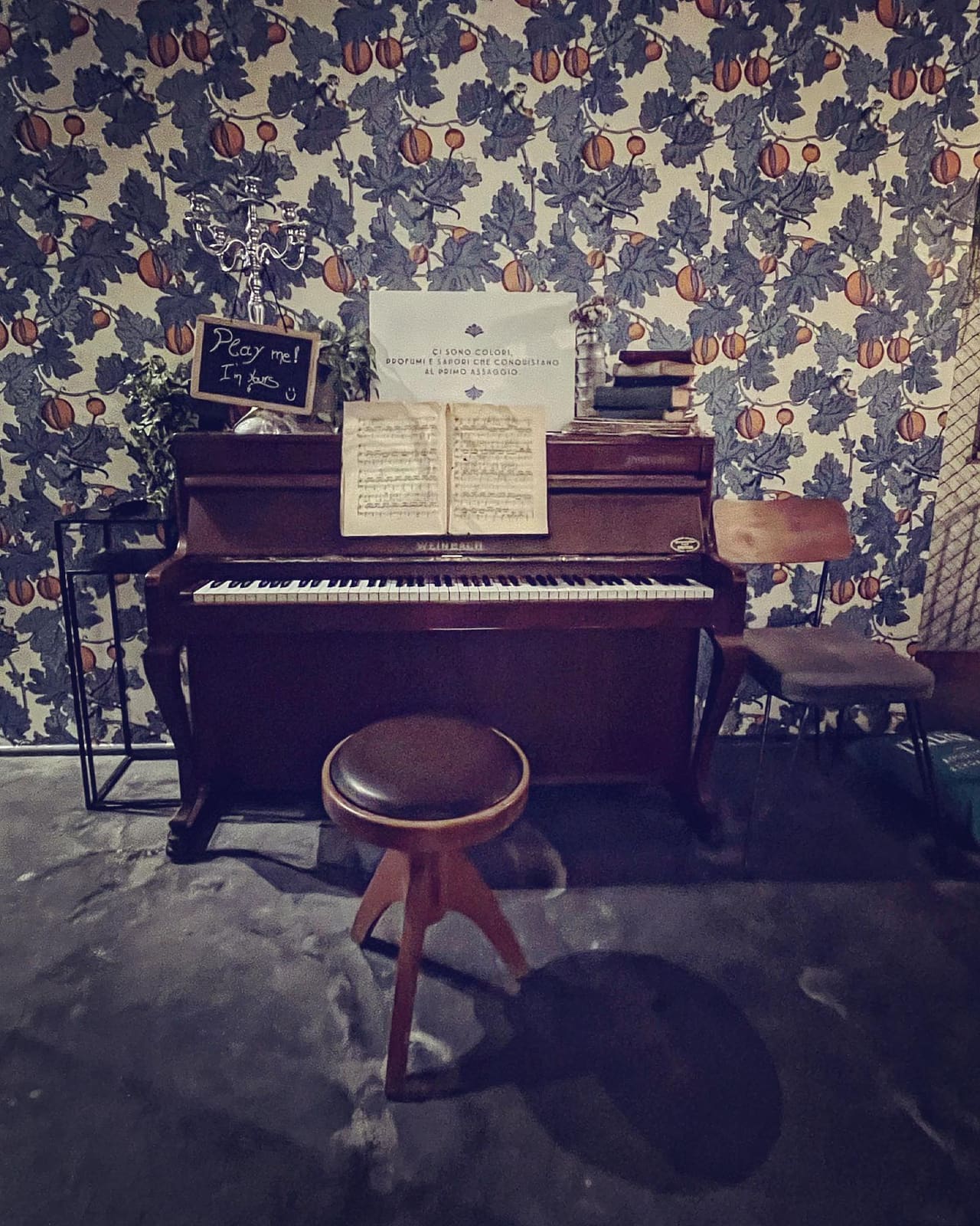 Public piano in Naples, Campania, Italy