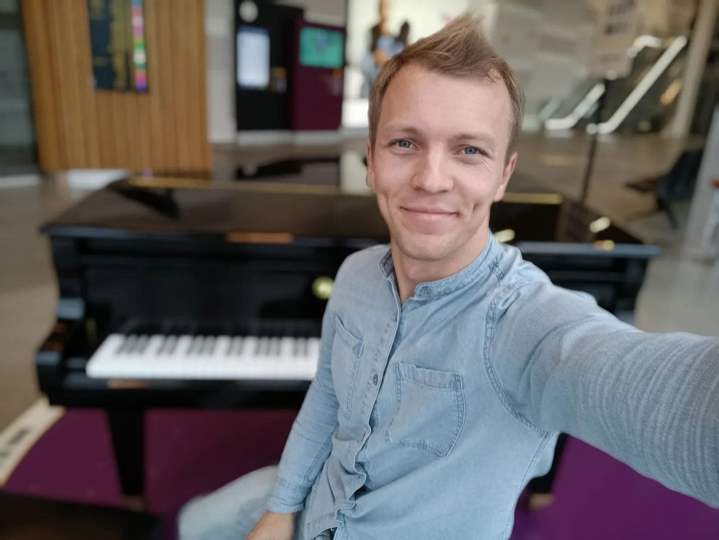 Public piano in Bergen, Norway
