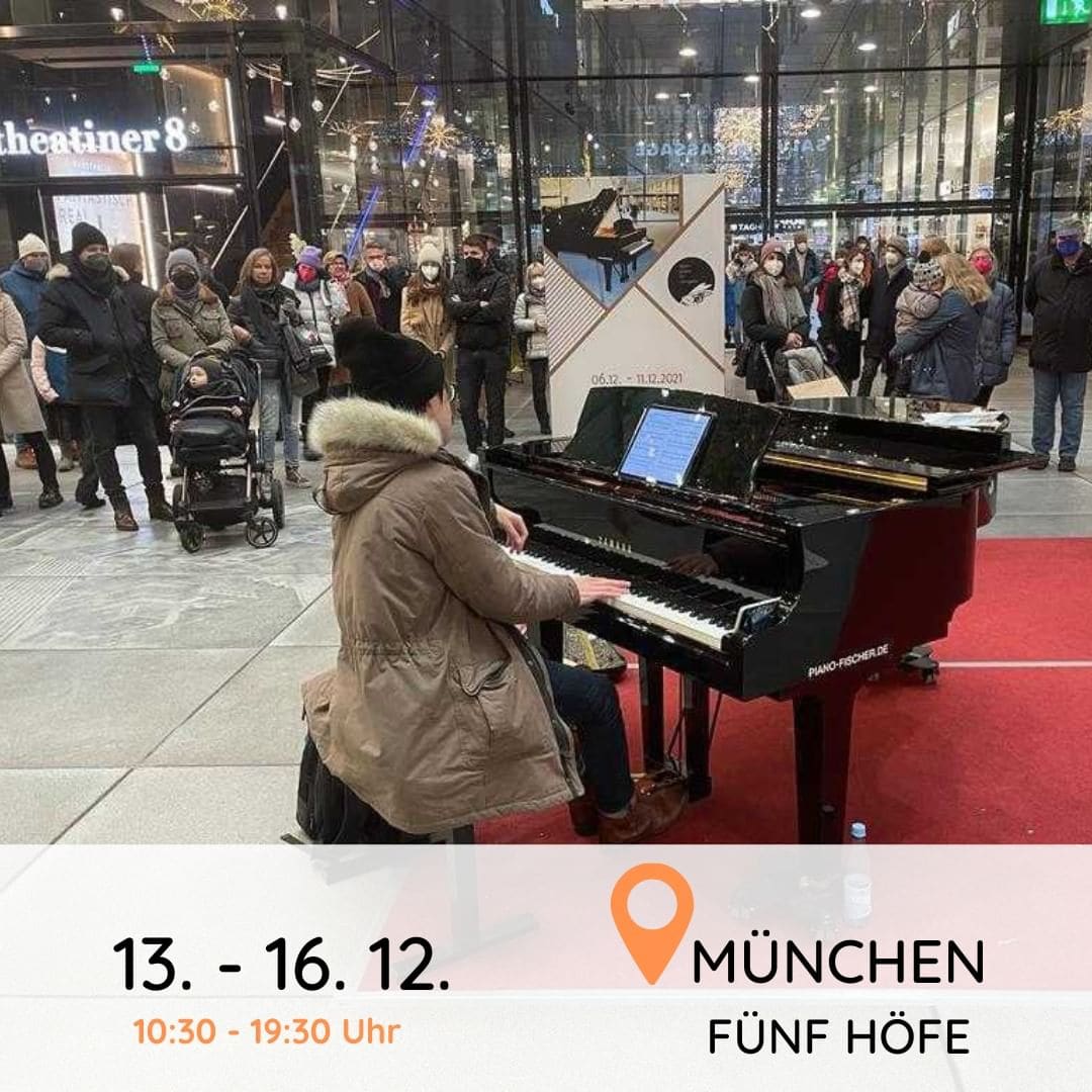Public piano in Munich, Bavaria, Germany