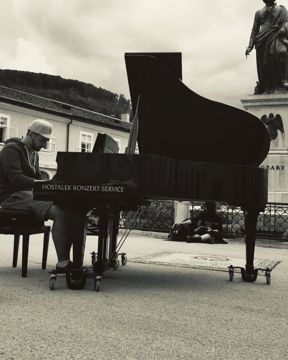 Public piano in Salzburg, Salzburg, Austria