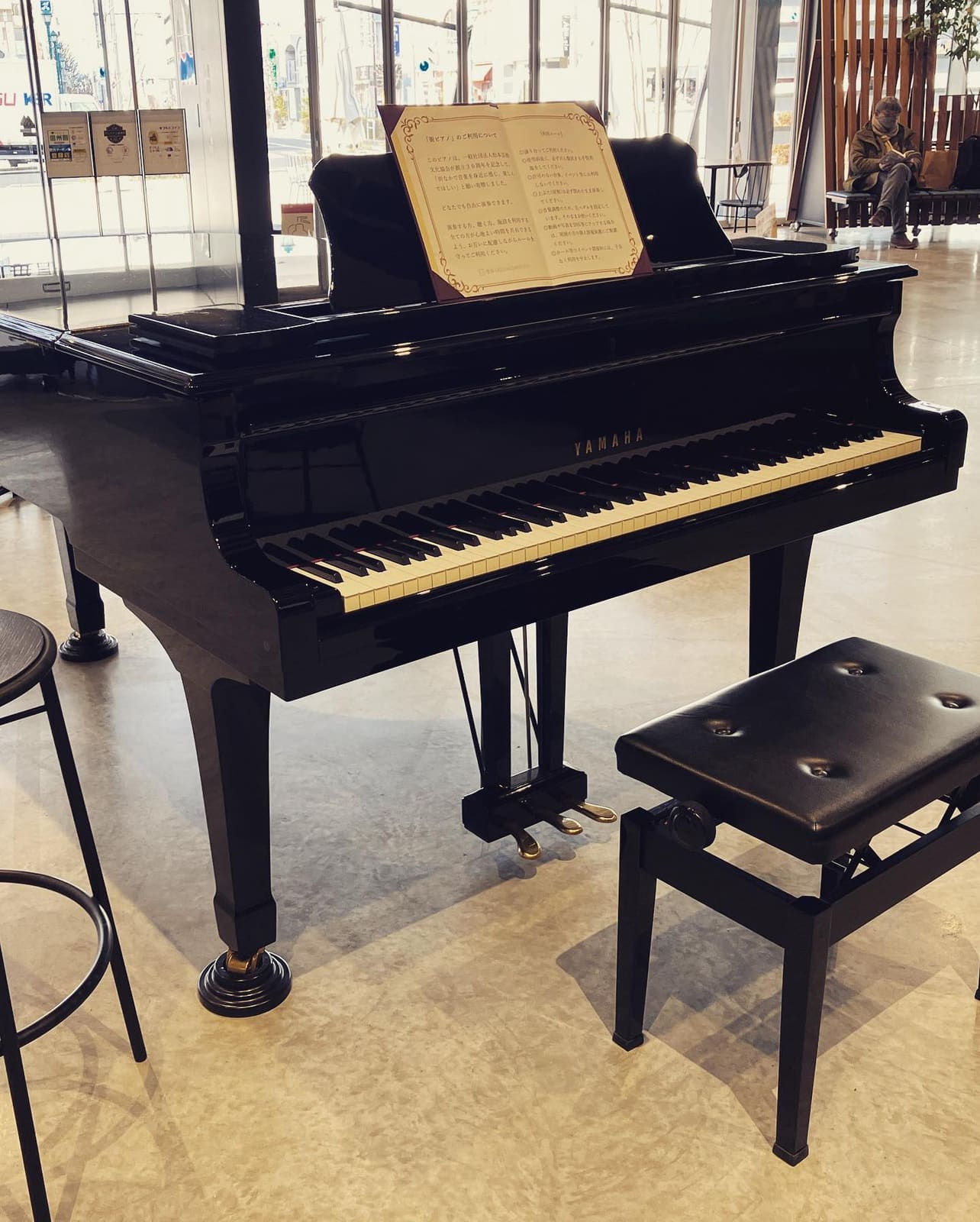 Public piano in Matsumoto, Japan