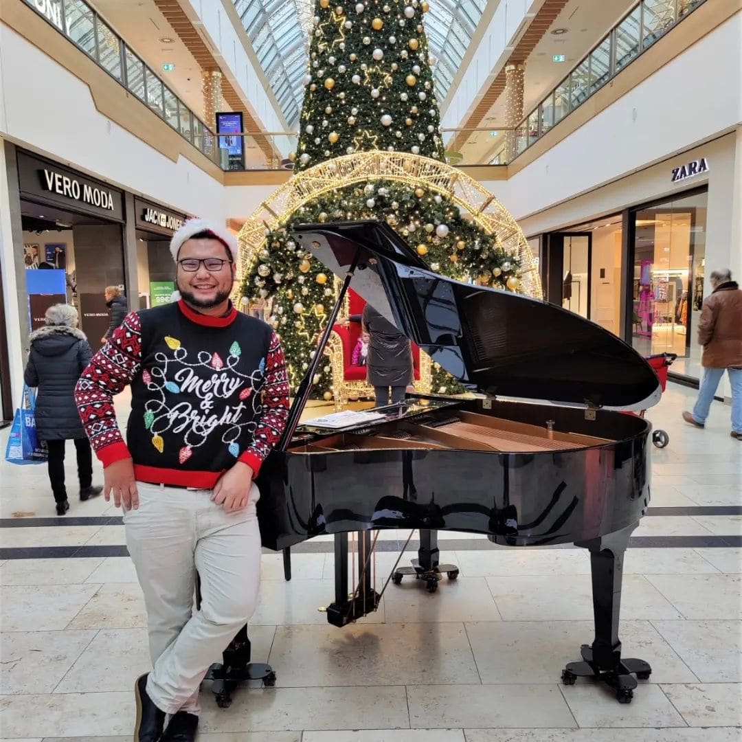 Public piano in Munich, Bavaria, Germany