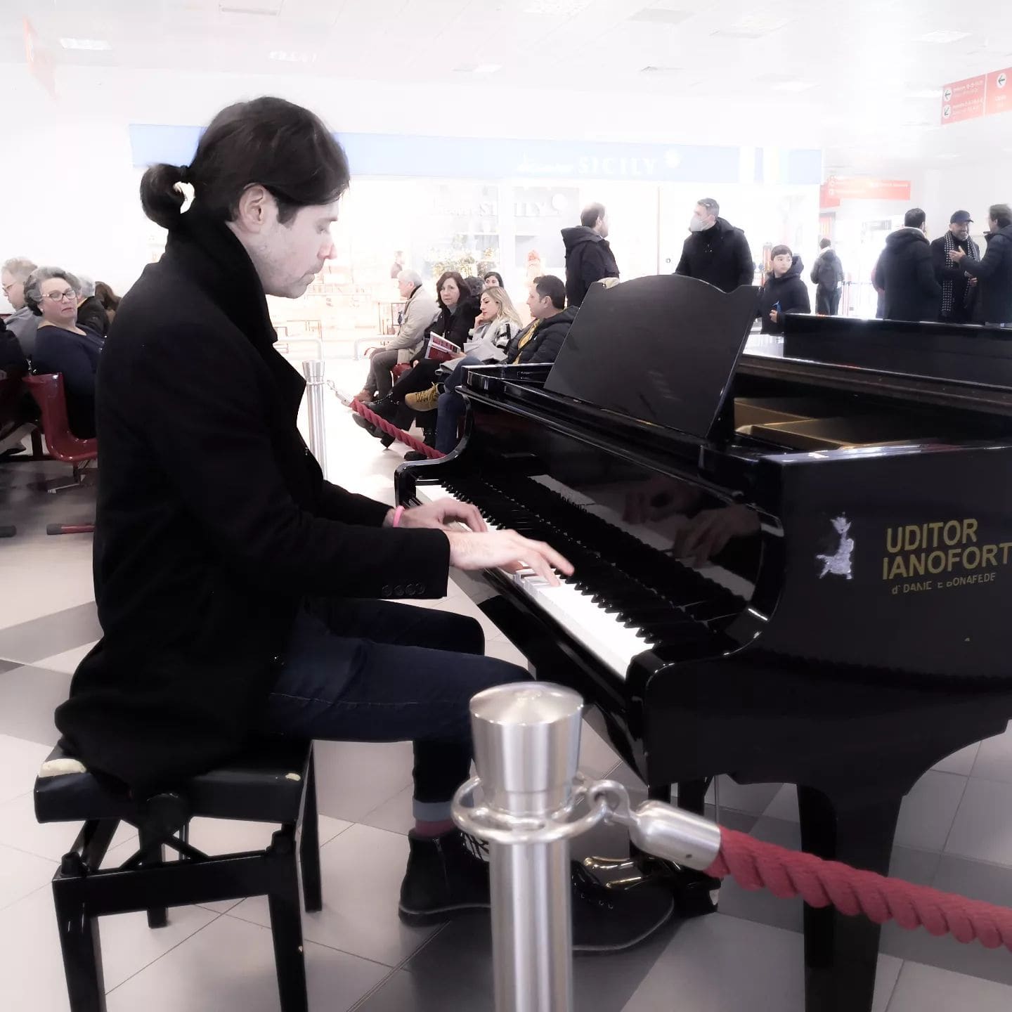 Public piano in Palermo, Sicily, Italy