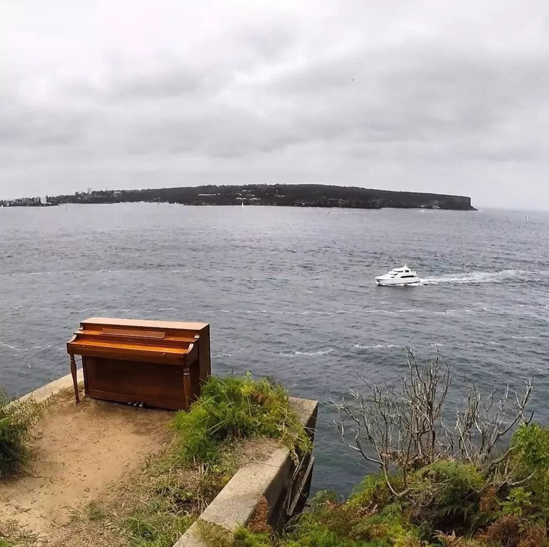 Public piano in New Zealand
