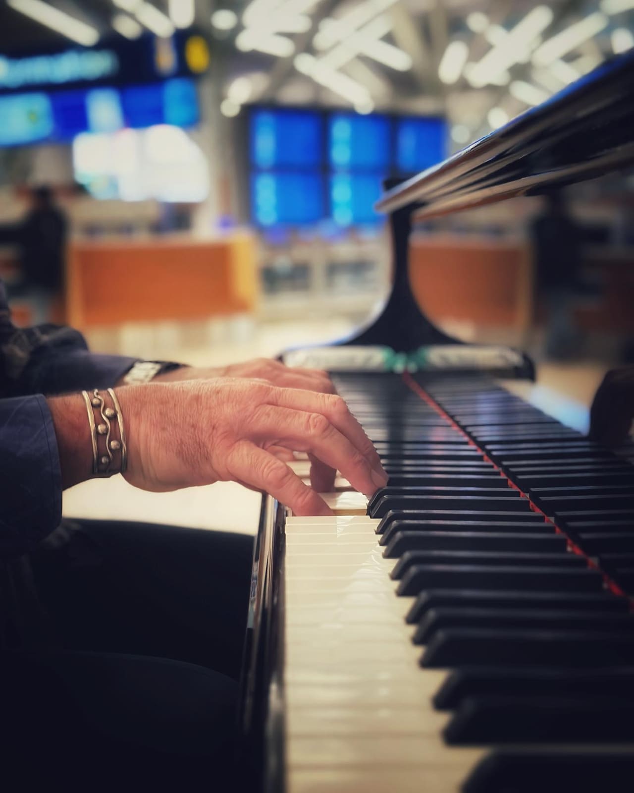 Public piano in Richmond, British Columbia, Canada