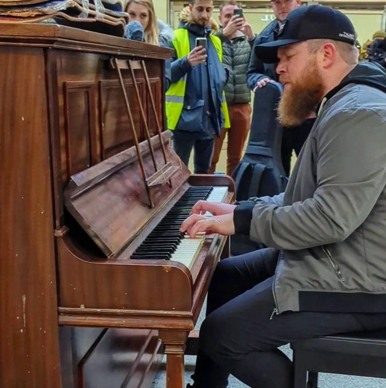 Public piano in London, England, United Kingdom