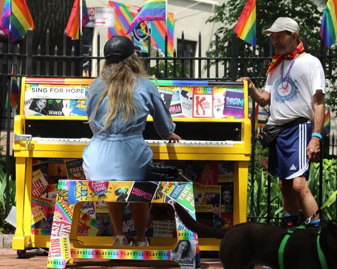 Photo of Christopher Park at 51, Christopher Street, West Village, Manhattan, New York County, New York, 10014, United States. pianist_without_borders