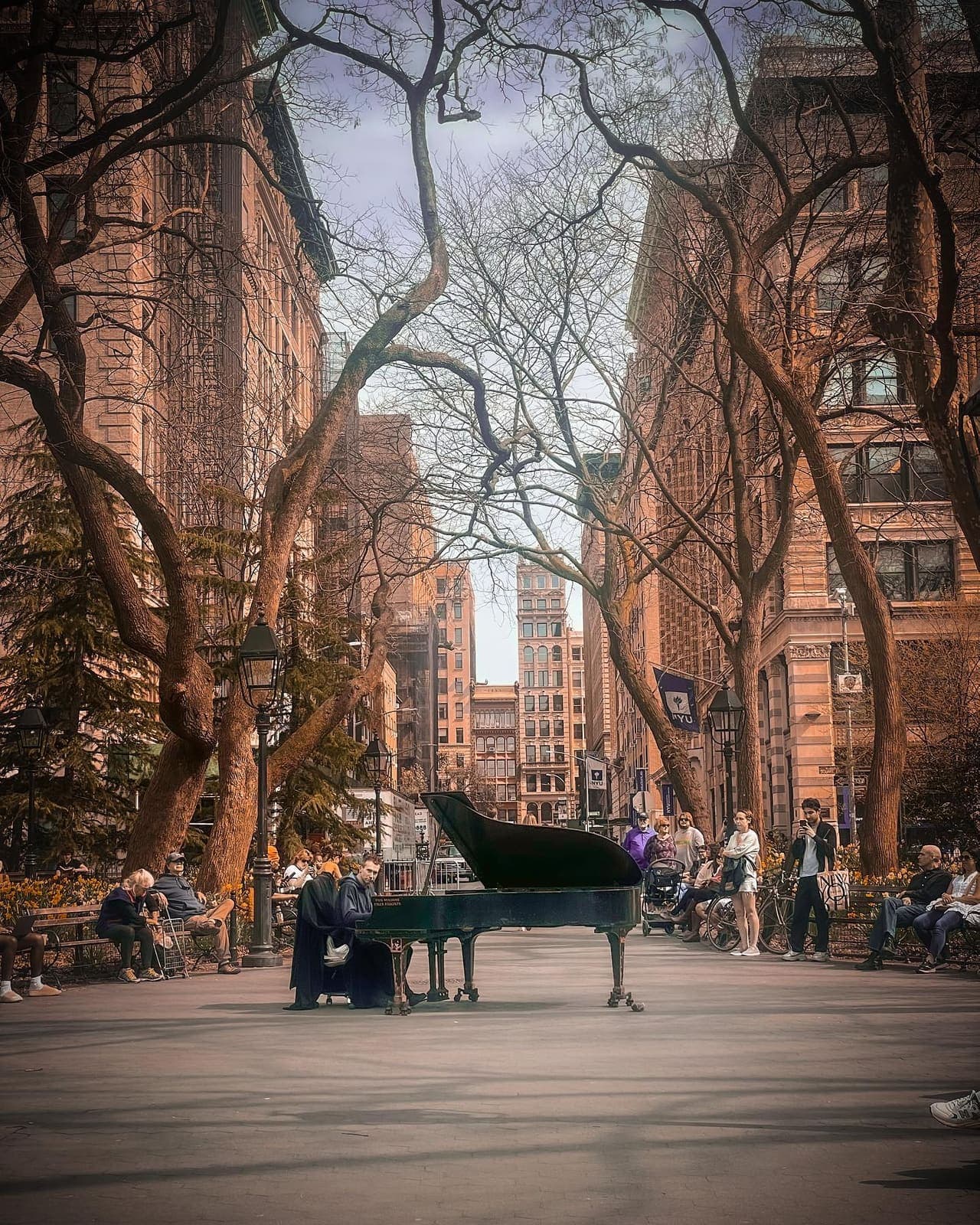 Photo of Washington Square Park at Washington Square Fountain, Washington Square South, Washington Square Village, Manhattan Community Board 2, Manhattan, New York County, New…