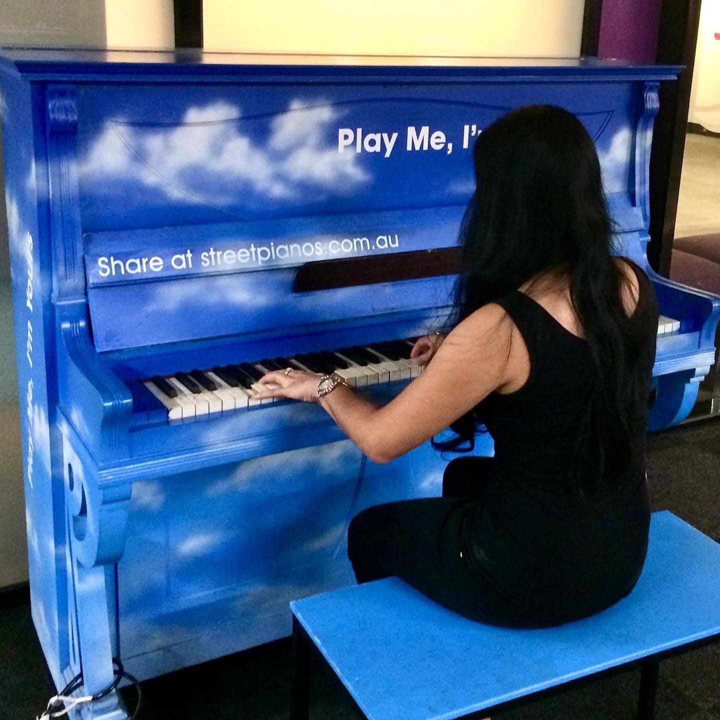 Public piano in Melbourne, Victoria, Australia