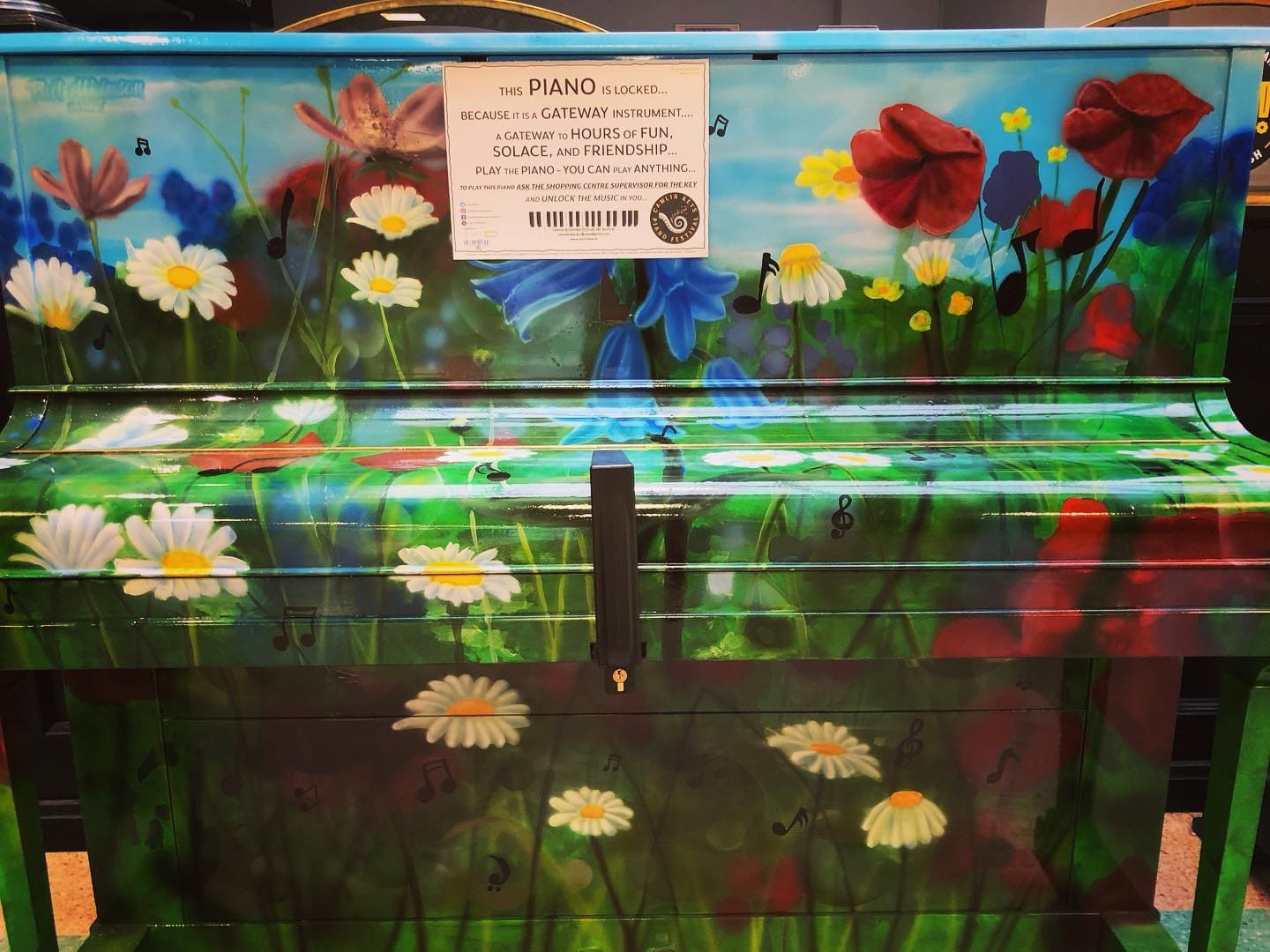 Public piano in County Longford, Ireland