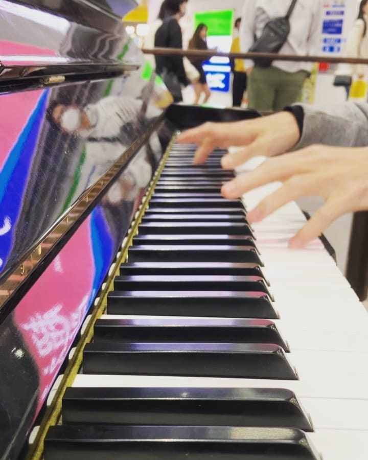Public piano in Kitakyushu, Japan