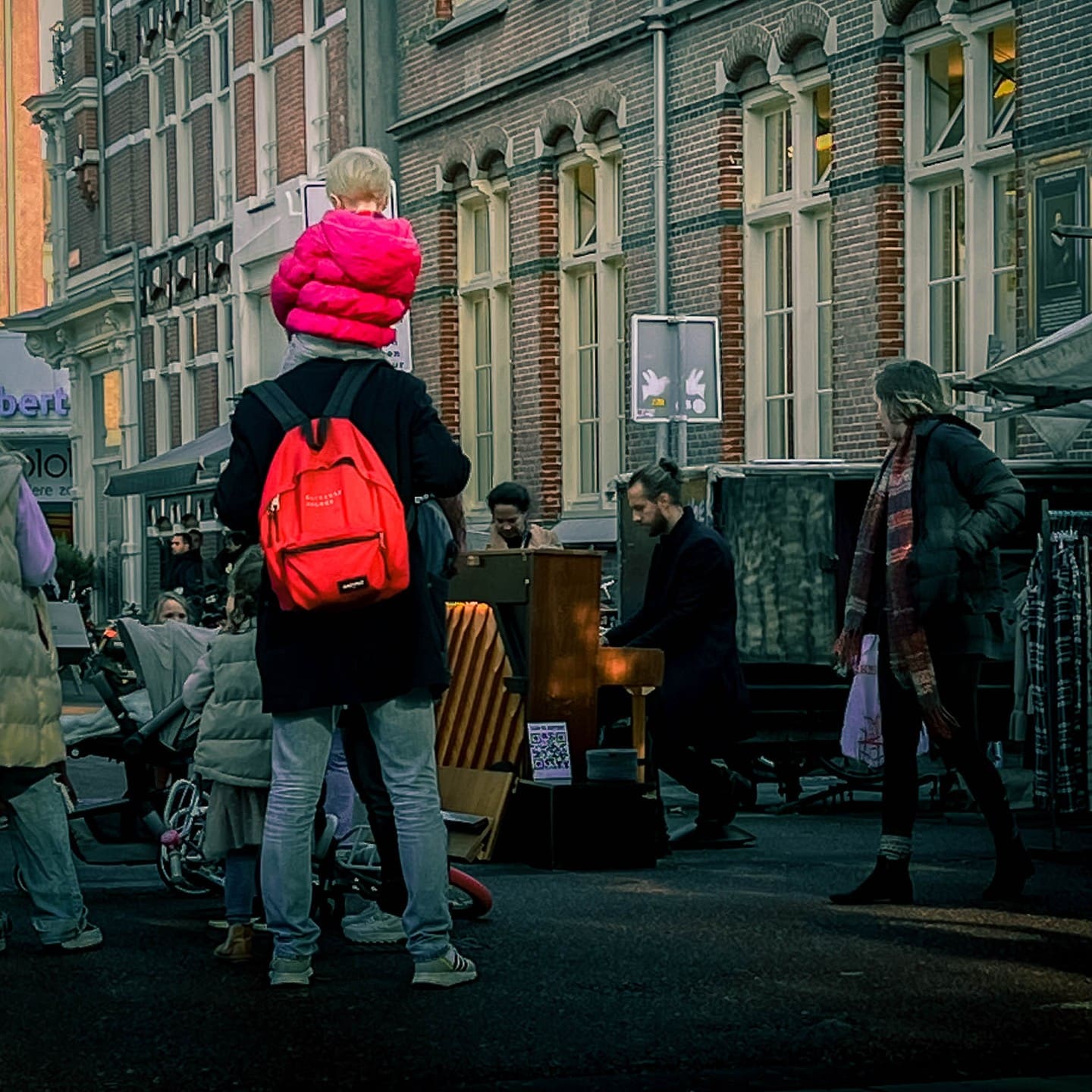 Public piano in Amsterdam, North Holland, Netherlands