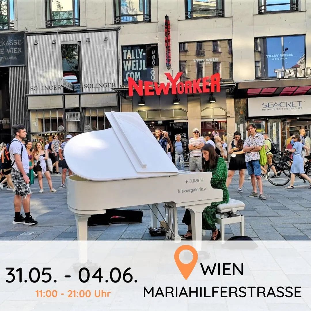 Public piano in Vienna, Austria