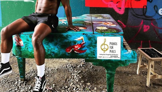 Public piano in Atlanta, Georgia, United States