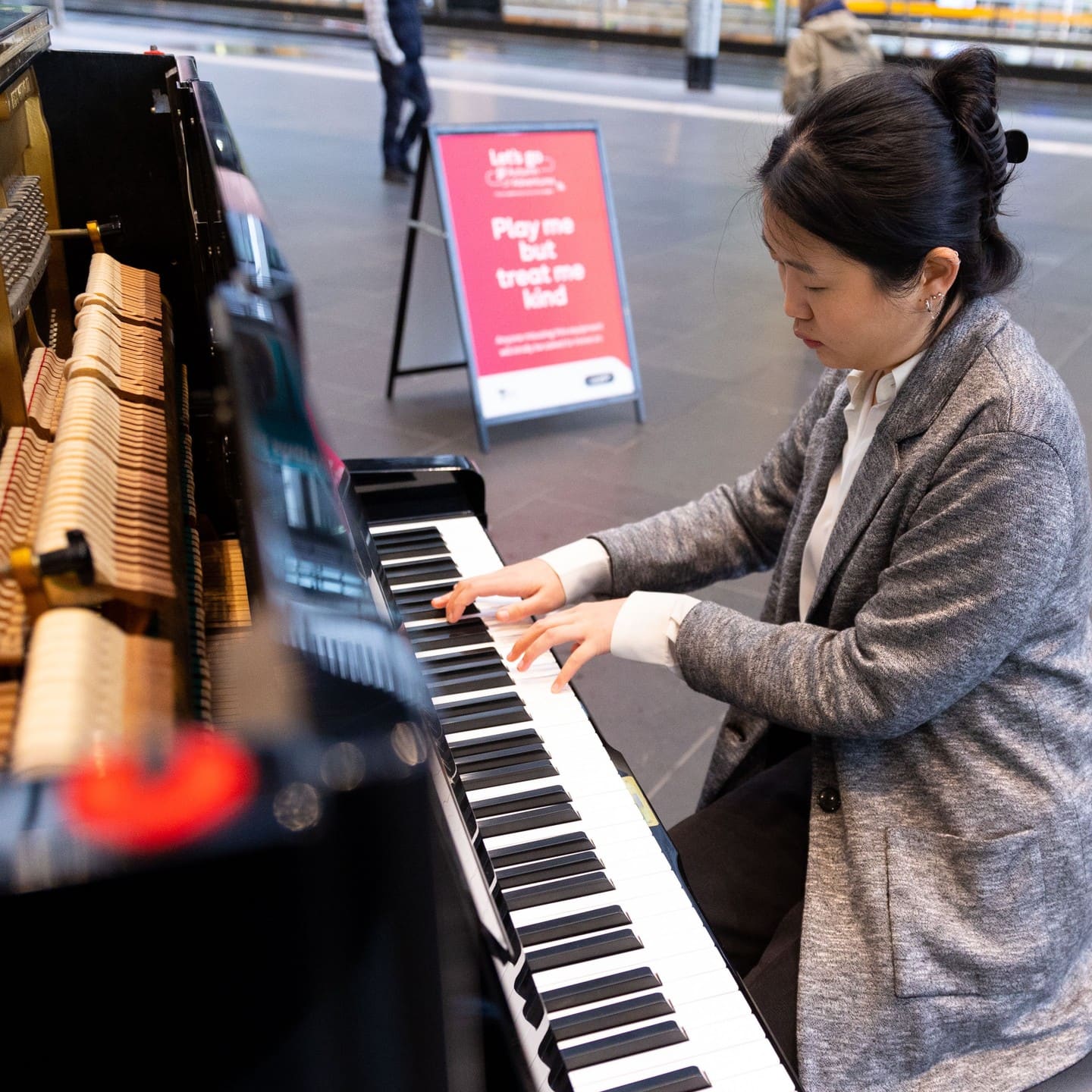 Public piano in Melbourne, Victoria, Australia