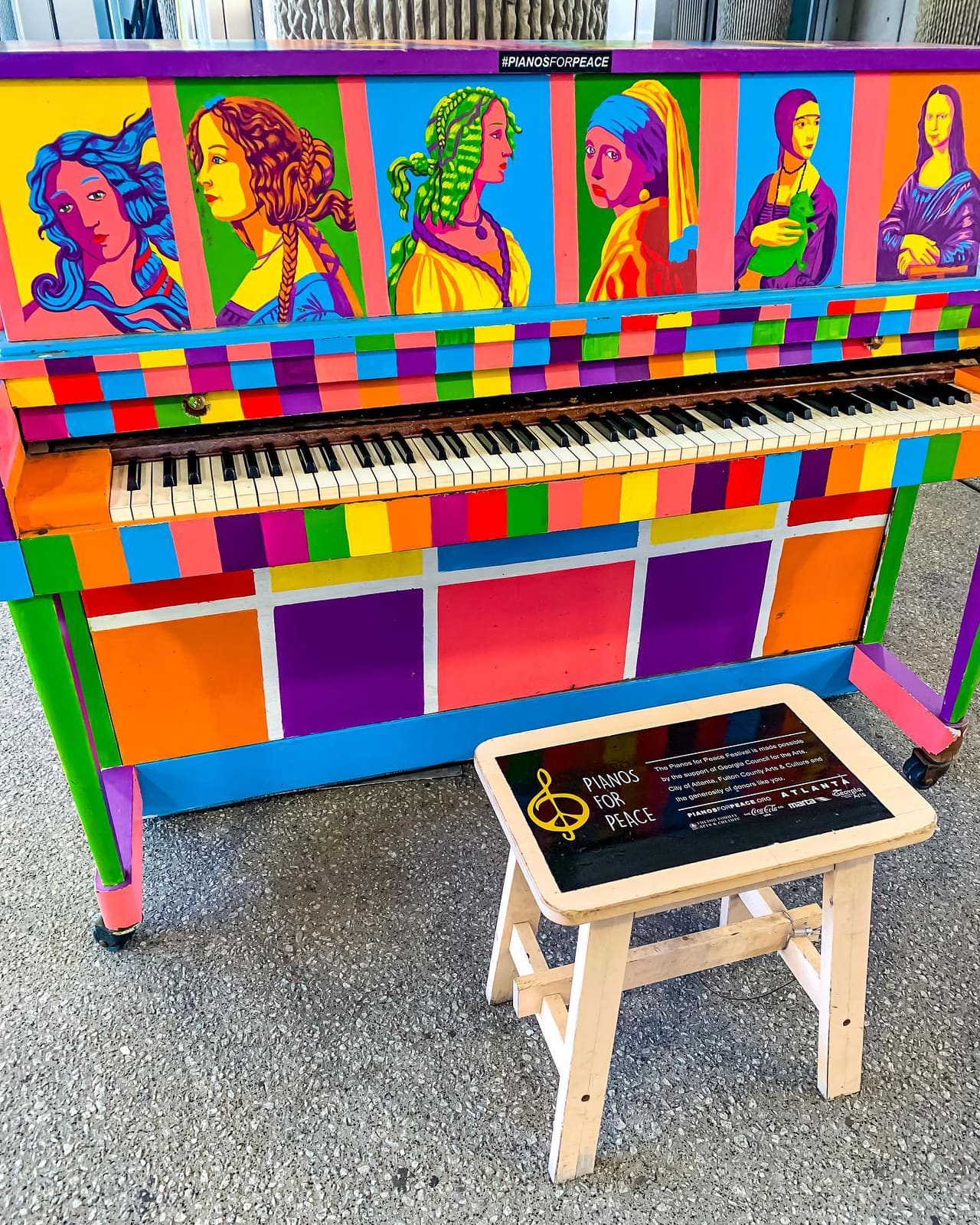 Public piano in Cobb County, Georgia, United States