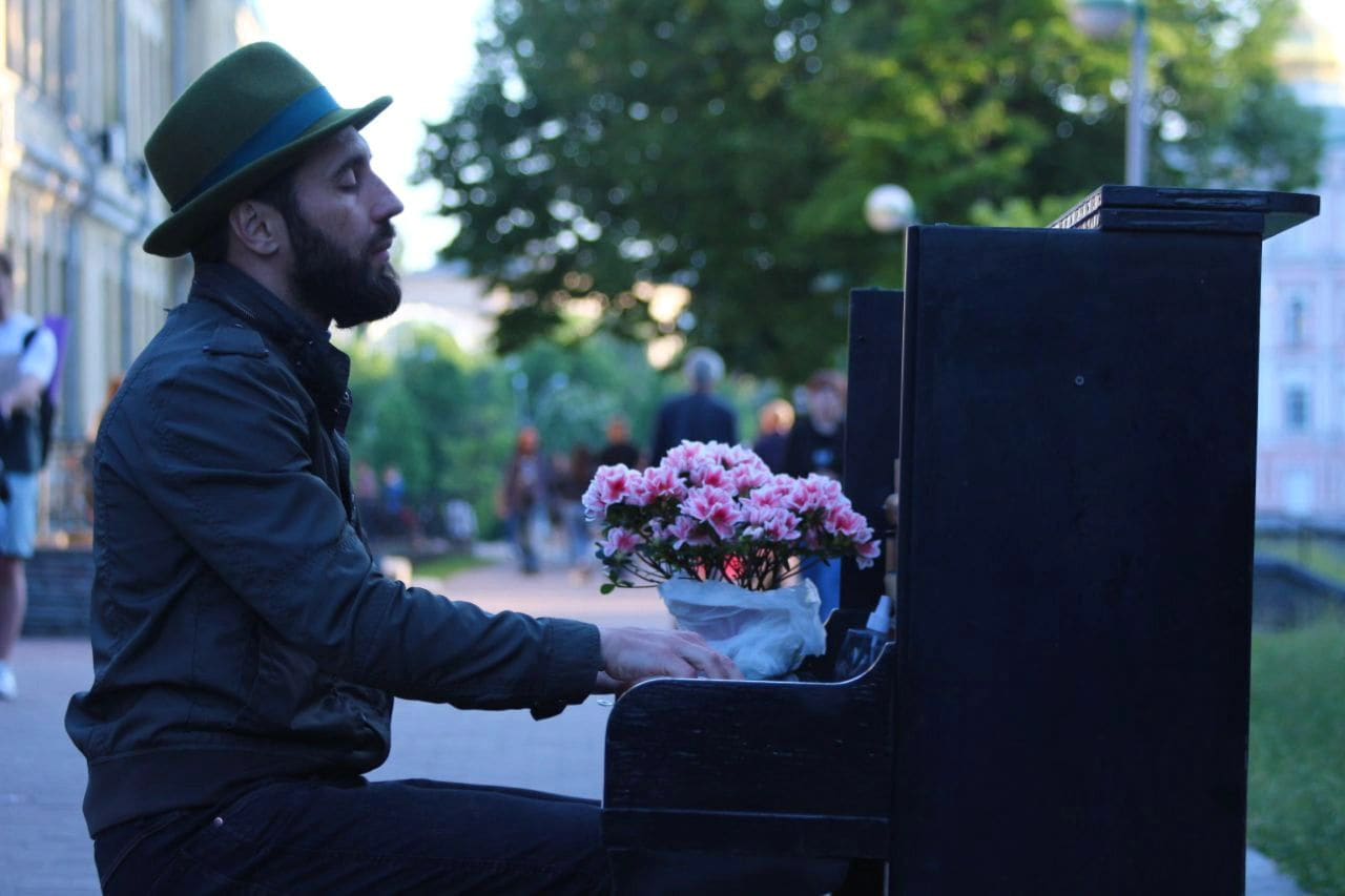 Public piano in Kyiv, Ukraine