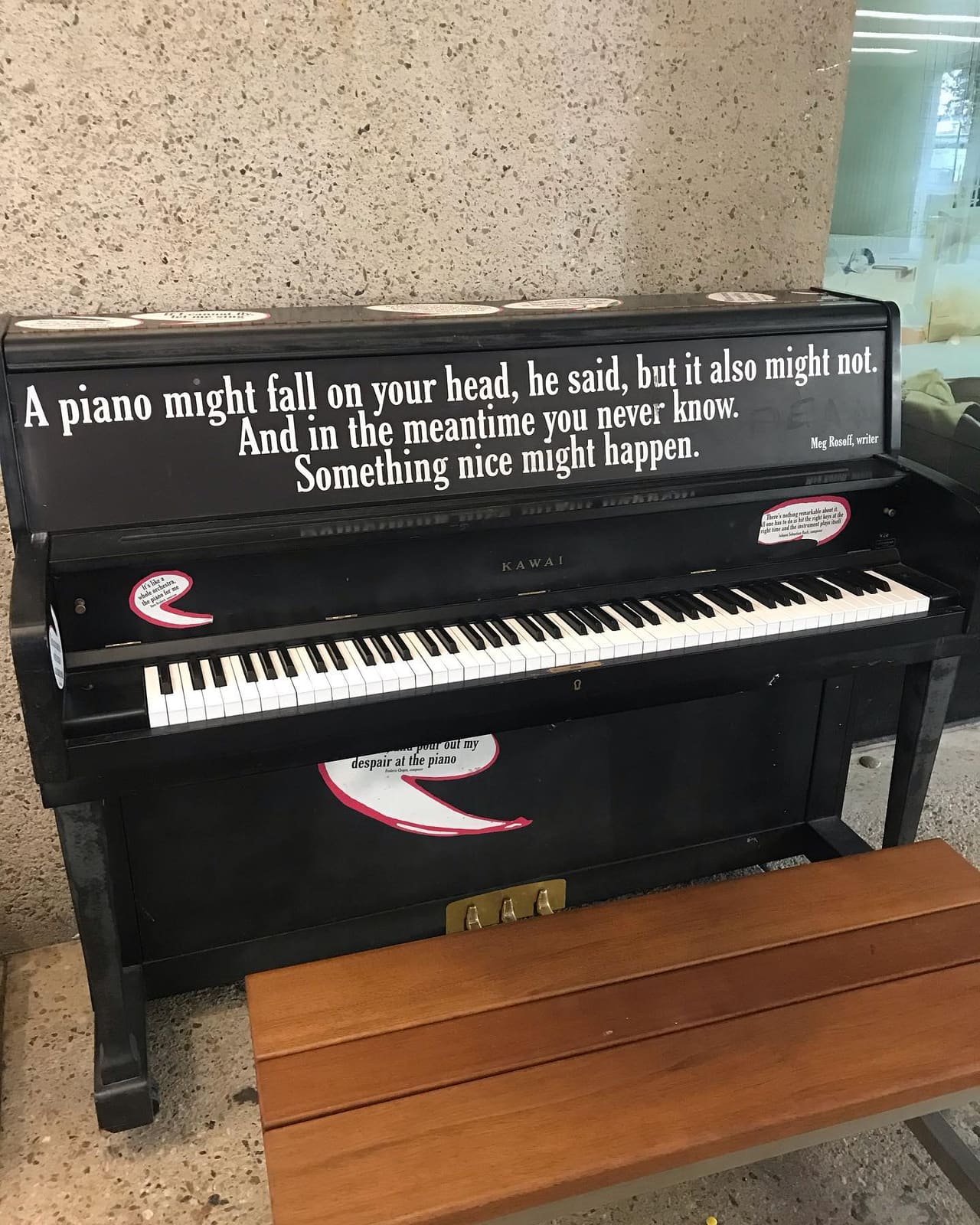 Public piano in Brisbane City, Queensland, Australia