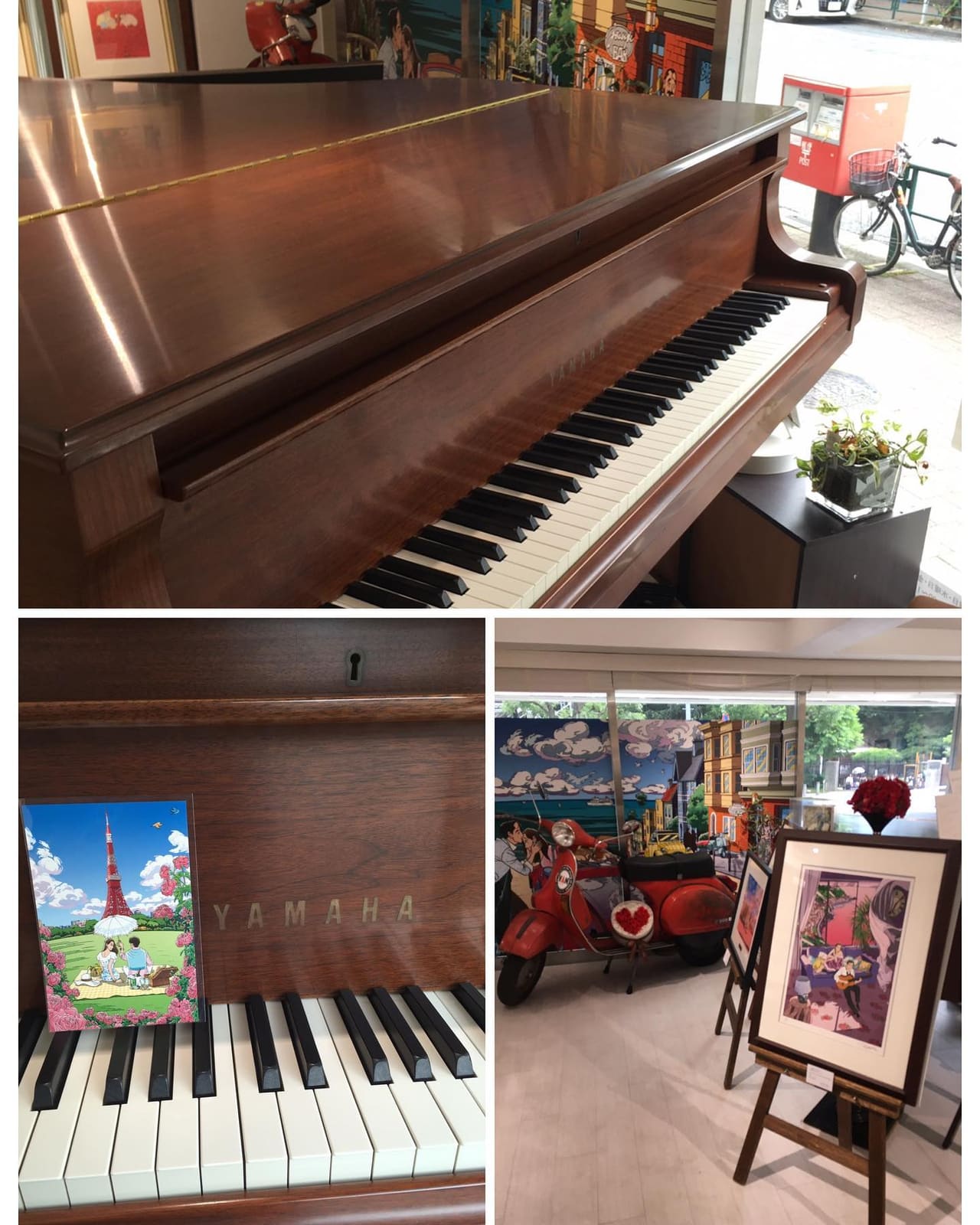 Public piano in Minato, Japan