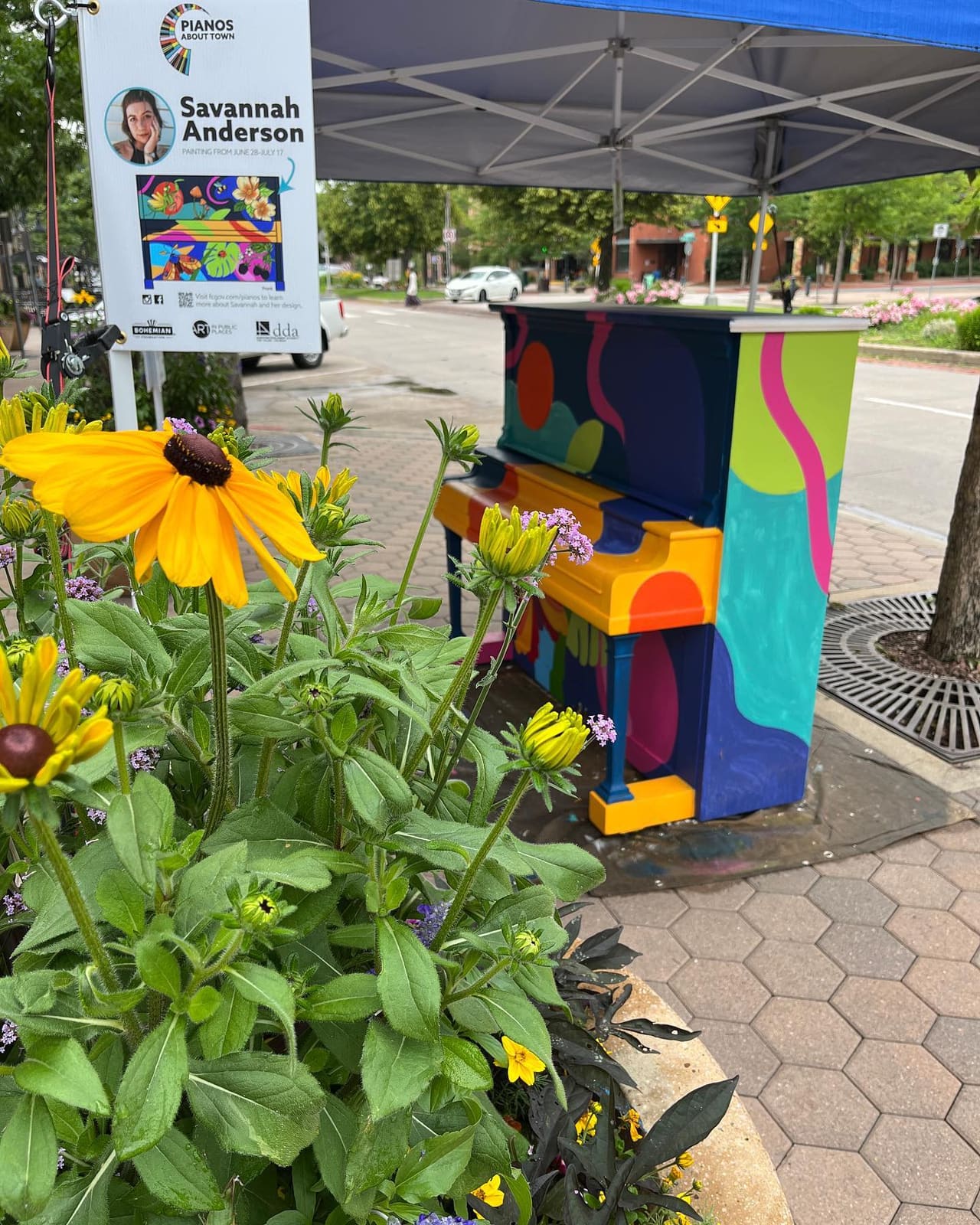Public piano in Fort Collins, Colorado, United States