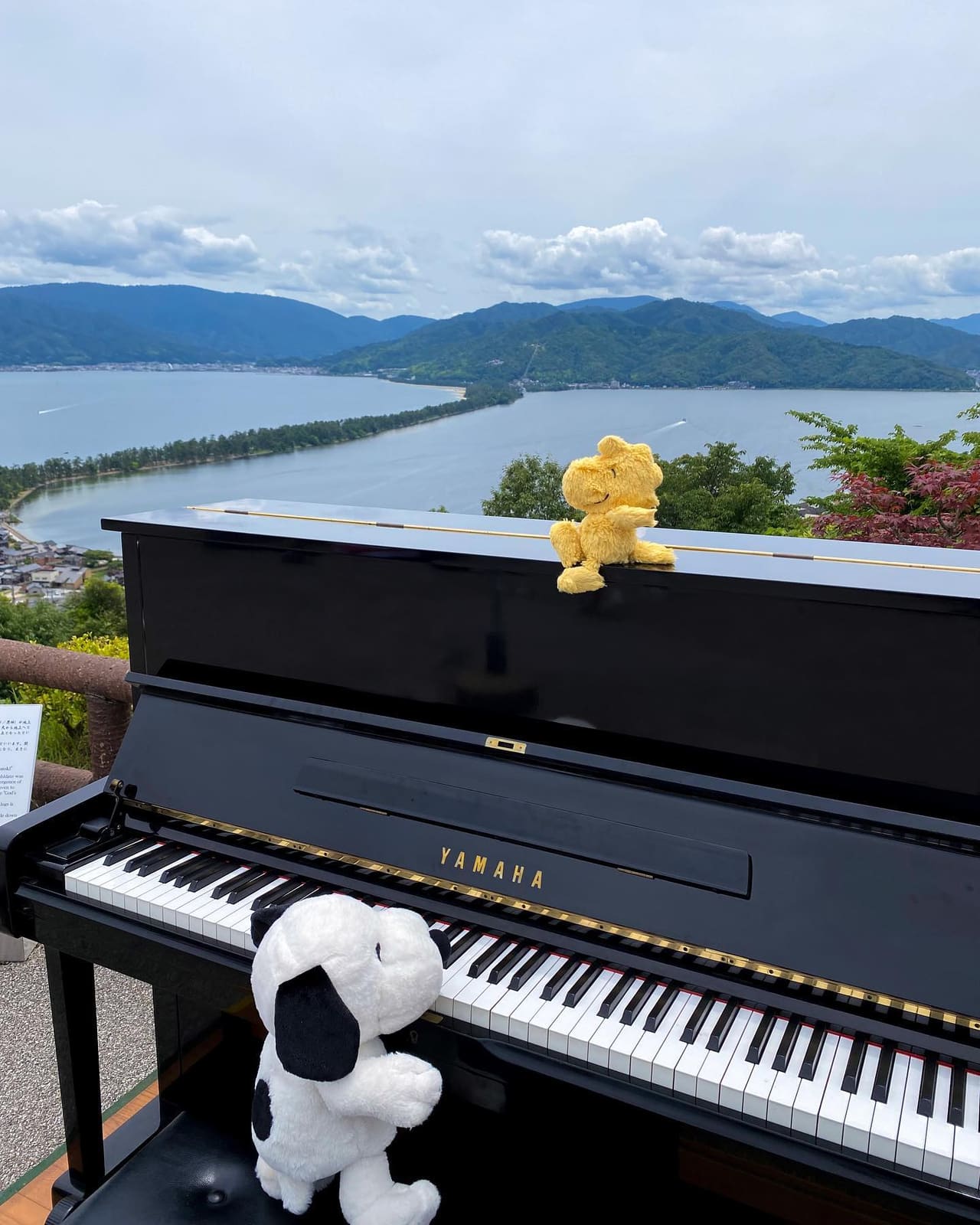 Public piano in Miyazu, Japan