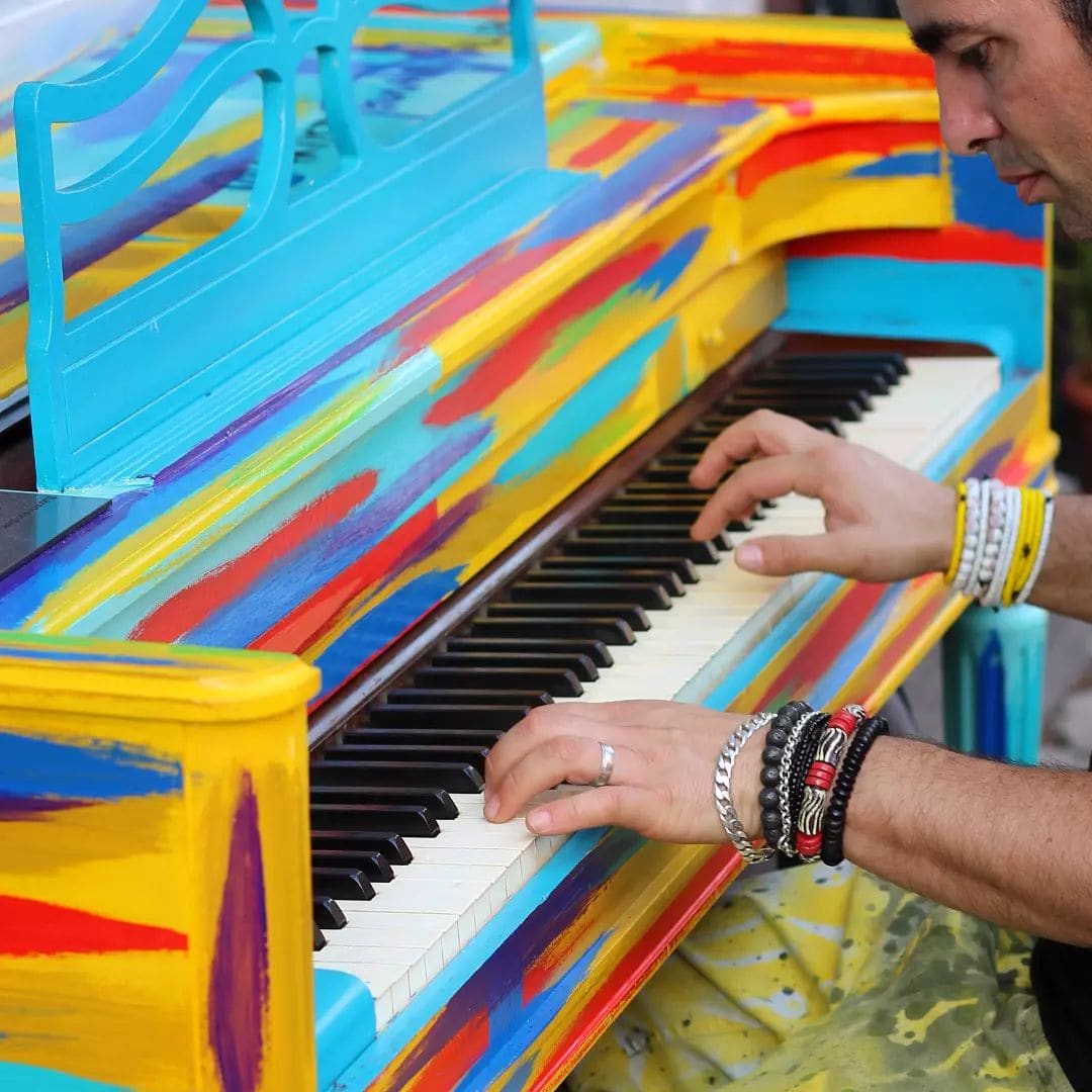 Public piano in New Orleans, Louisiana, United States