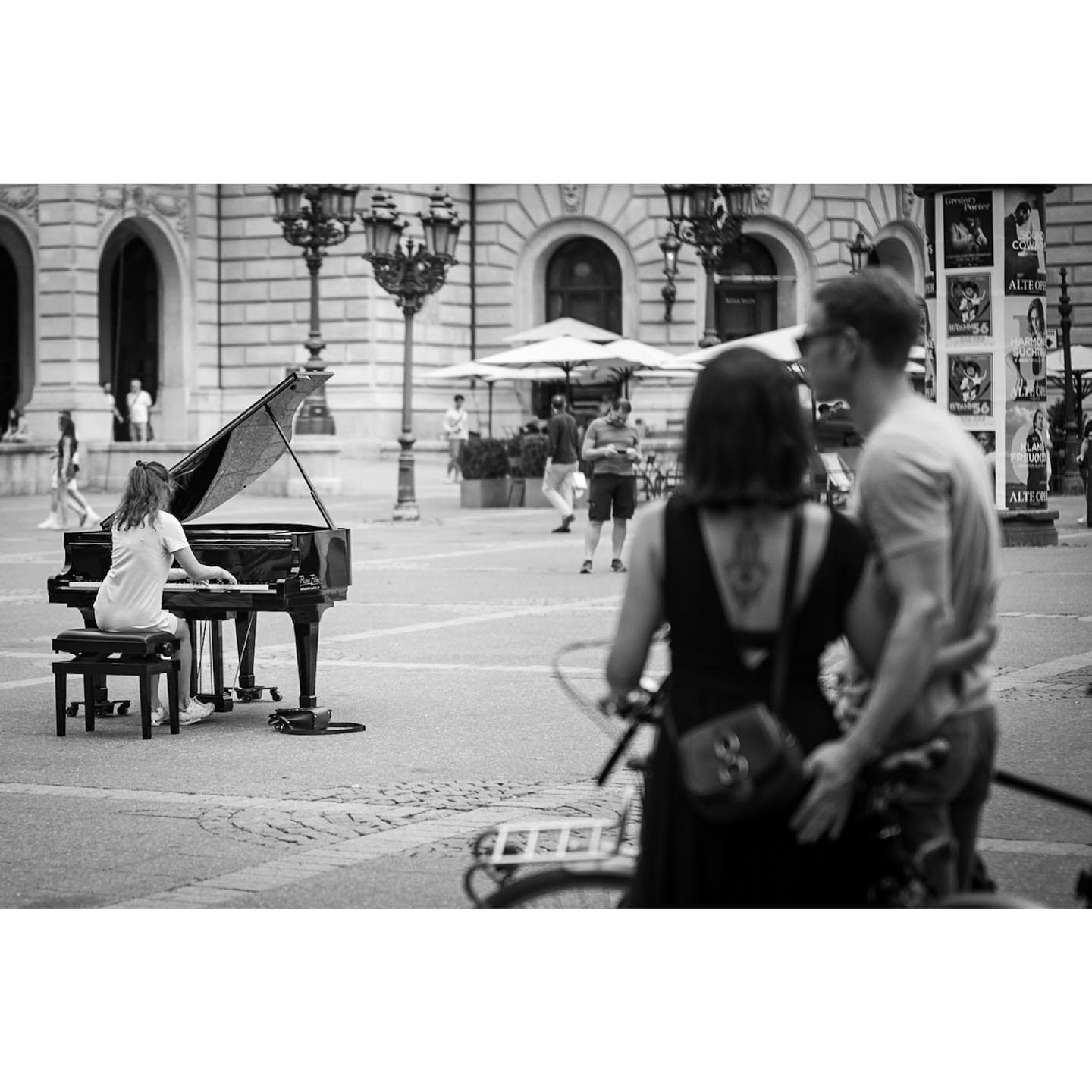 Public piano in Frankfurt, Hesse, Germany