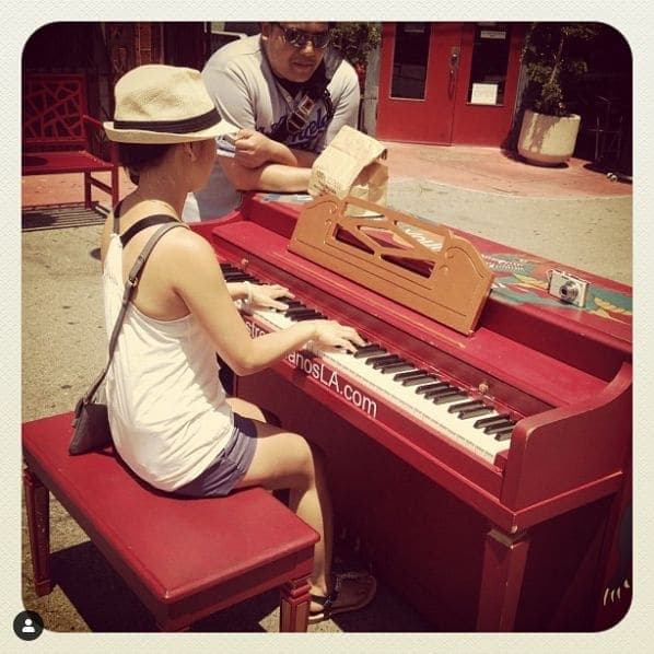 Photo of Bamboo Plaza China Town at 990, North Hill Street, New Chinatown, Chinatown, Los Angeles, California, 90012, United States. Street Pianos LA