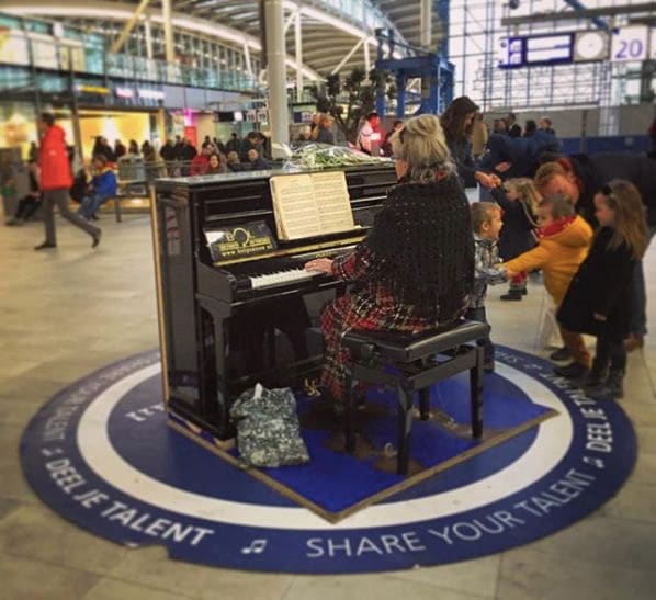 Public piano in Utrecht, Utrecht, Netherlands