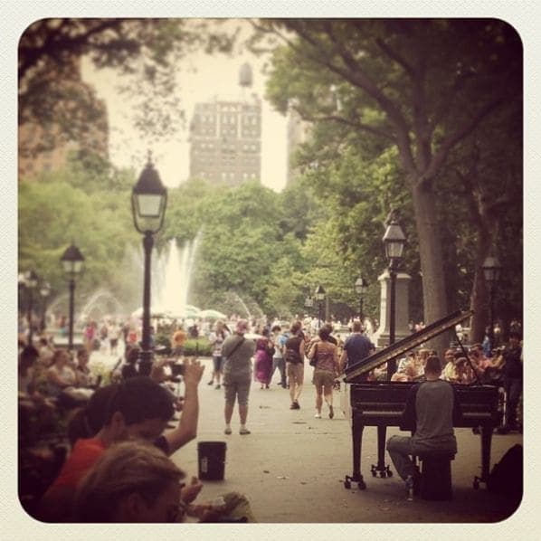 Photo of Washington Square Park at Washington Square Fountain, Washington Square South, Washington Square Village, Manhattan Community Board 2, Manhattan, New York County, New…