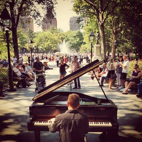 Photo of Washington Square Park at Washington Square Fountain, Washington Square South, Washington Square Village, Manhattan Community Board 2, Manhattan, New York County, New…