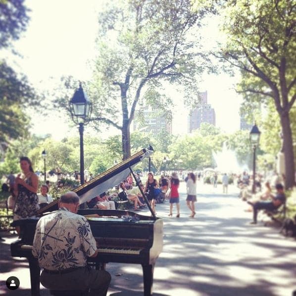 Photo of Washington Square Park at New York University, Lafayette Street, Manhattan Community Board 2, Manhattan, New York County, New York, 10003, United States