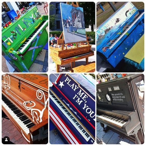 Public piano in Boston, Massachusetts, United States