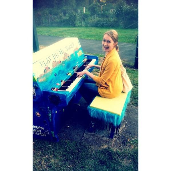 Public piano in Boston, Massachusetts, United States