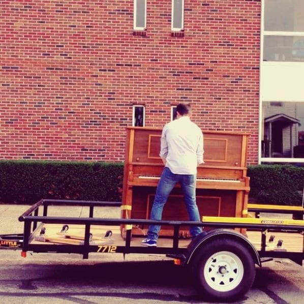 Public piano in Sedalia, Missouri, United States