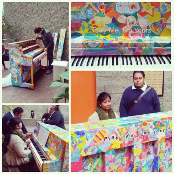Public piano in Boston, Massachusetts, United States
