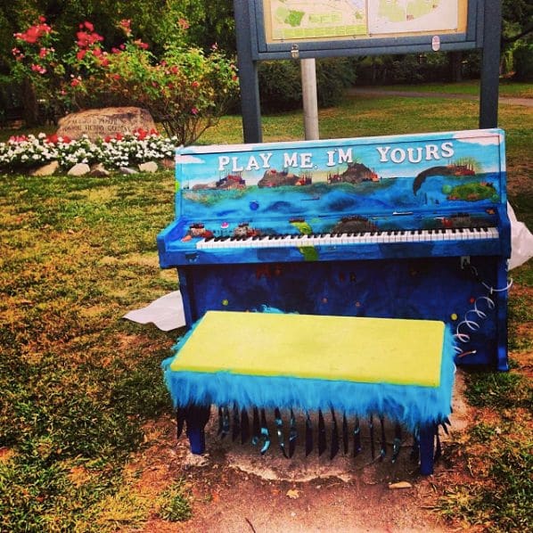 Public piano in Boston, Massachusetts, United States