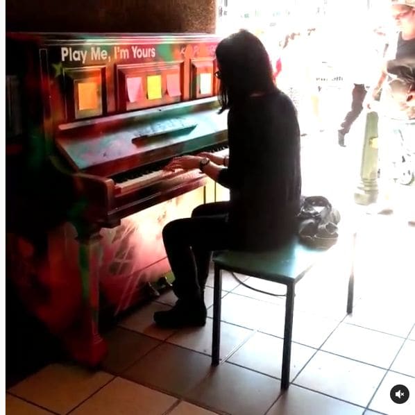 Public piano in Melbourne, Victoria, Australia