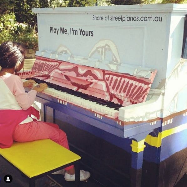 Public piano in Melbourne, Victoria, Australia