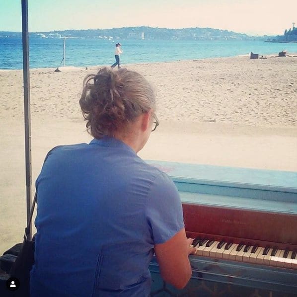 Public piano in Seattle, Washington, United States