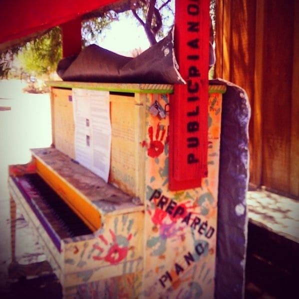 Photo of Joshua Tree, California at 61594, El Cajon Drive, Joshua Tree, San Bernardino County, California, 92252, United States. Public Piano~