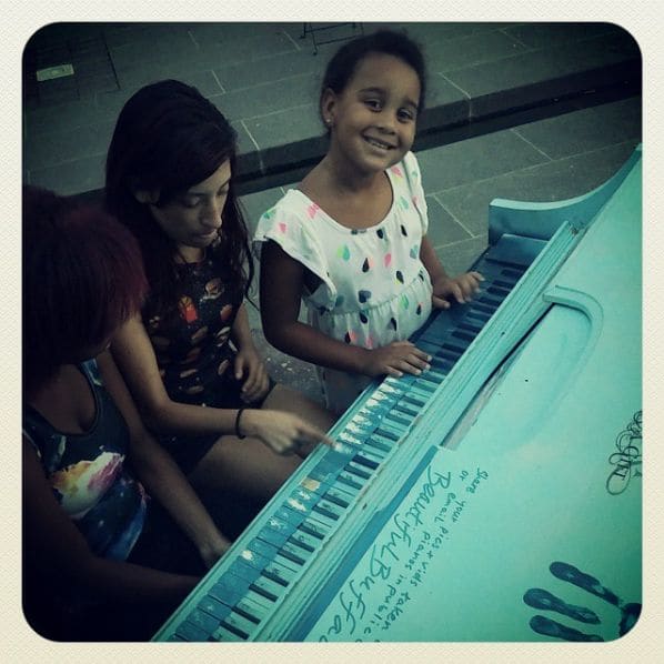Public piano in Buffalo, New York, United States