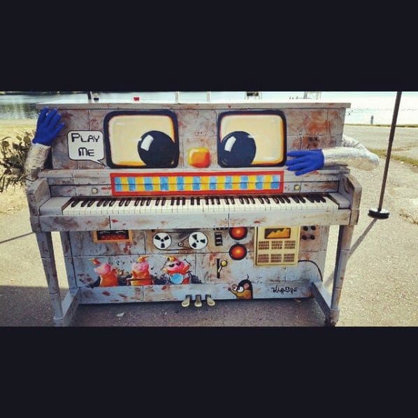 Public piano in Seattle, Washington, United States