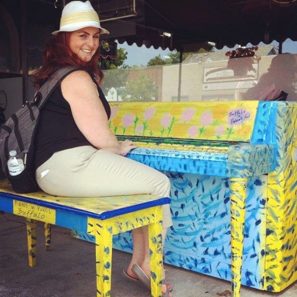 Public piano in Buffalo, New York, United States