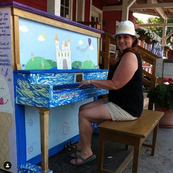 Public piano in Buffalo, New York, United States